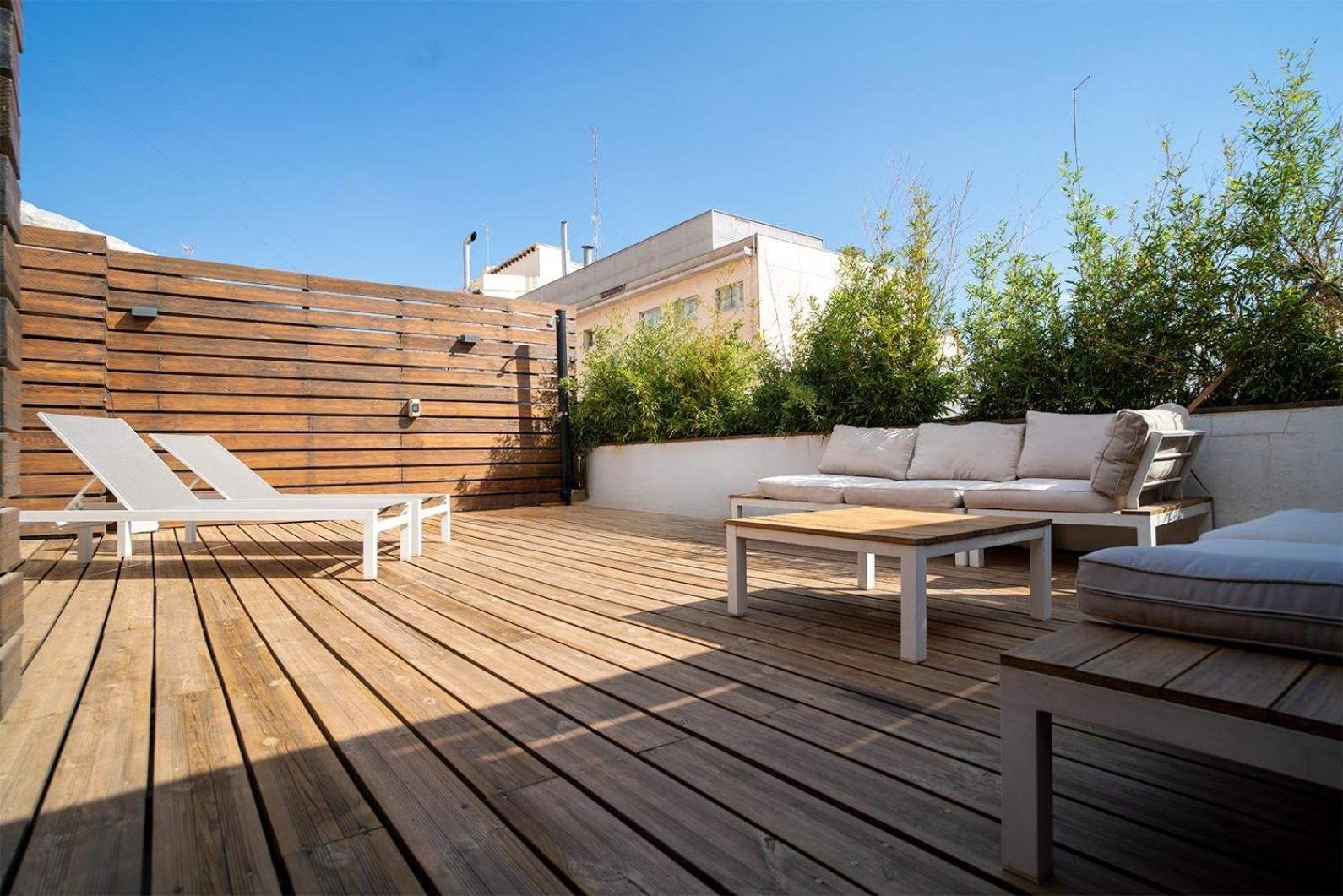 Atico Con Terraza Y Jacuzzi En El Centro Daire Valensiya Oda fotoğraf